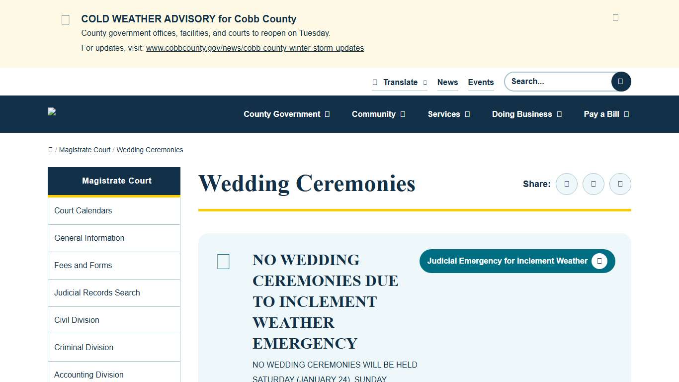 Wedding Ceremonies Cobb County Georgia